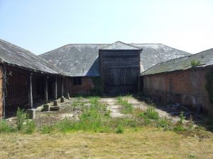 Converting Barns: Listed Church Hill Barn before conversion